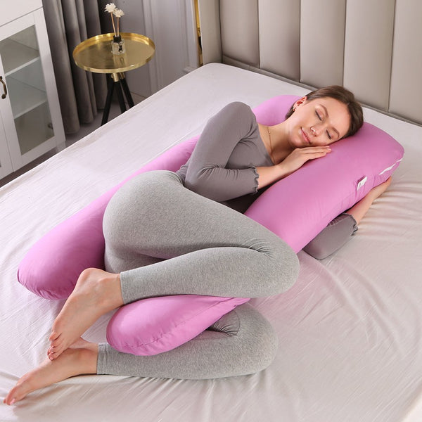 Maternity Support Velvet Pillow - Shocking Pink