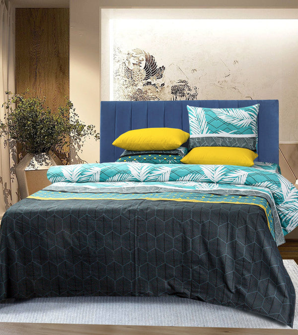 4 Pillows Cotton Bed Sheet - Safran Exotics