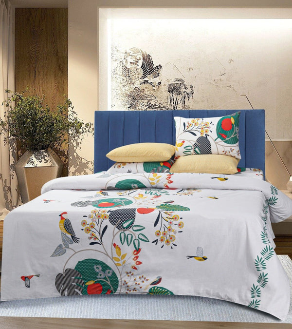 4 Pillows Cotton Bed Sheet - Garden Nest