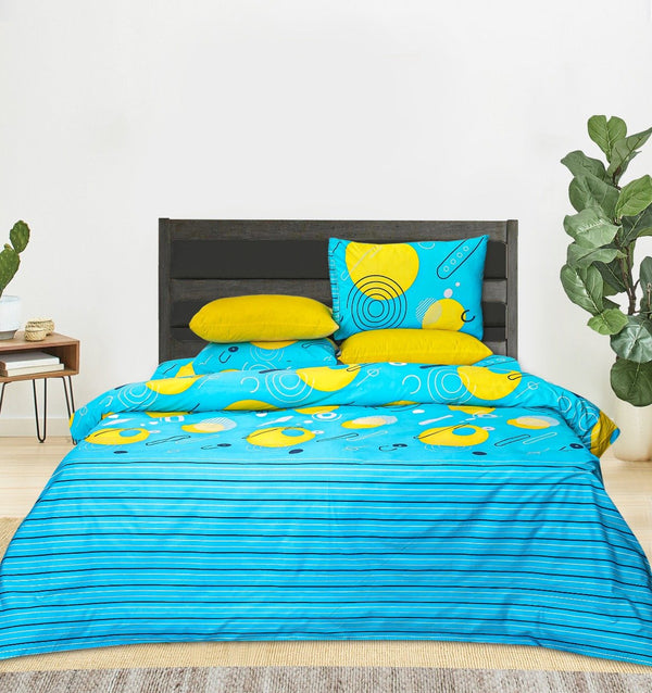 4 Pillows Cotton Bed Sheet - Splendid