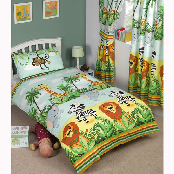 Cartoon Character Bed Sheet - Jungle