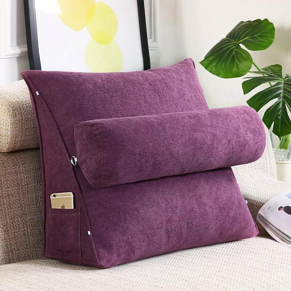 Back Rest Lumber Cushion - Purple