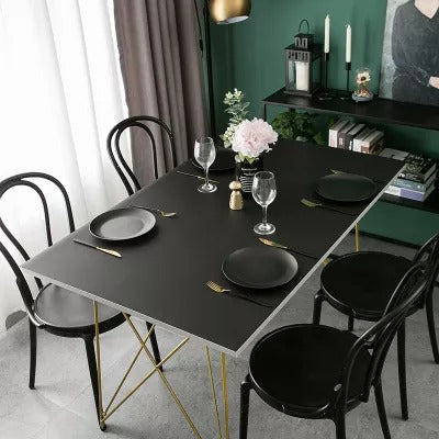 PU Leather Reversible Table Top Sheet - Black
