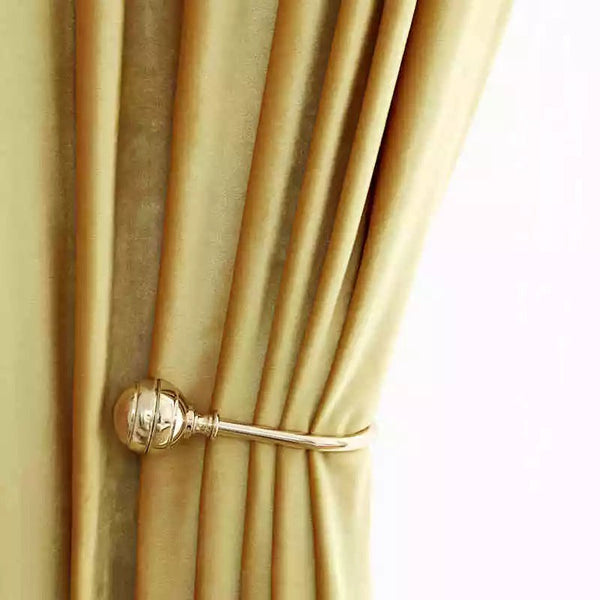 Premium Quality Velvet Curtain - Golden