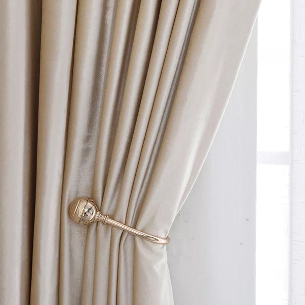 Premium Quality Velvet Curtain - Off White